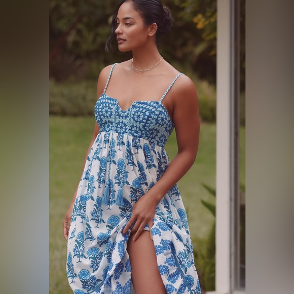 Ro's Garden Guinea Maxi Dress Anthropologie - Picture 16 of 16